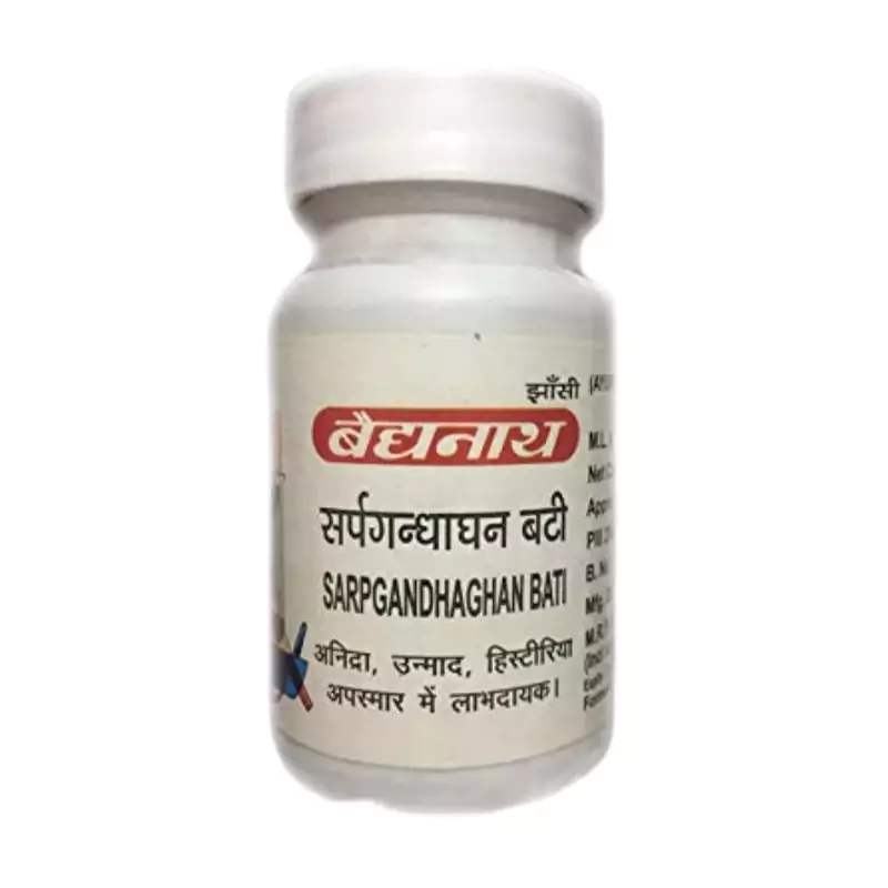 Baidyanath Jhansi Sarpagandha ghan Vati, 10 g-1.webp